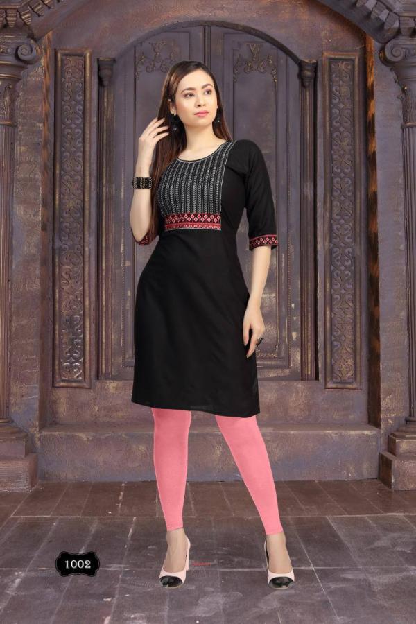 FT Ice Cream Rayon Embroidery Kurti Collection 